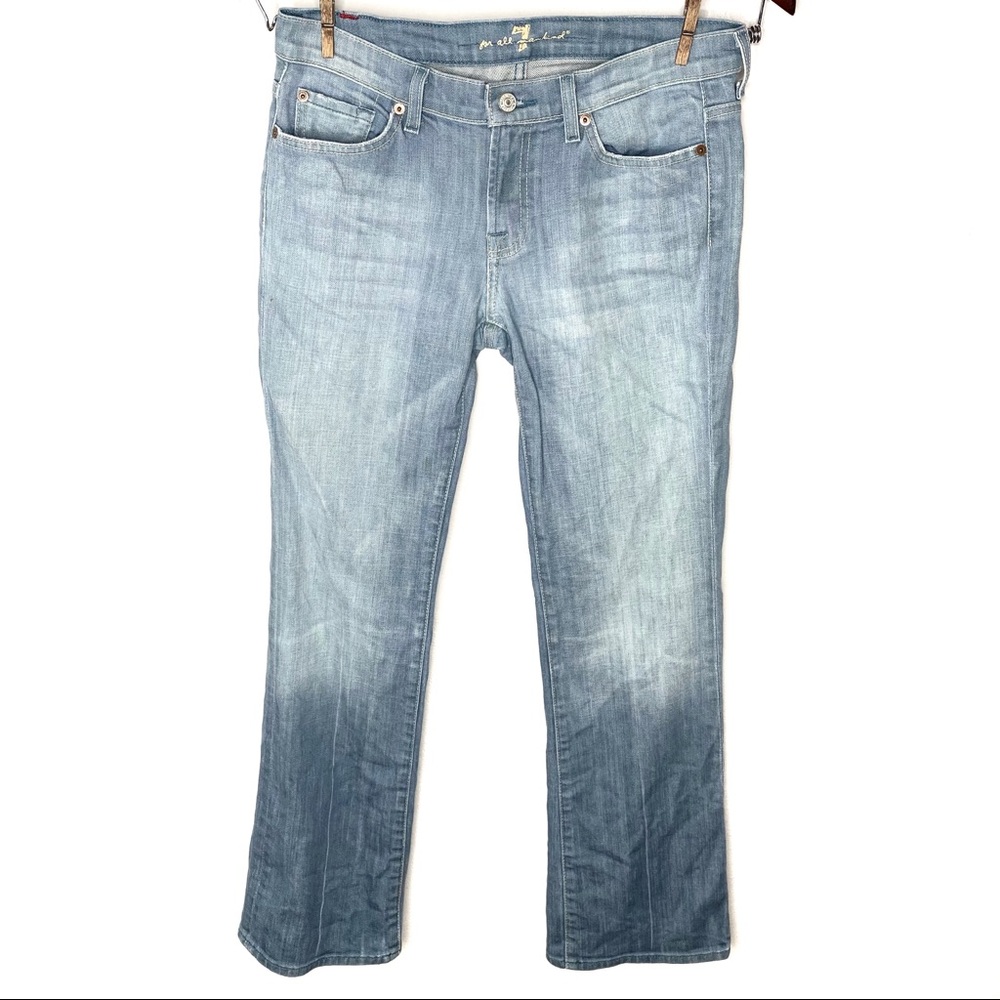 7 For All Mankind Flip Flop Flare Light Wash Jeans